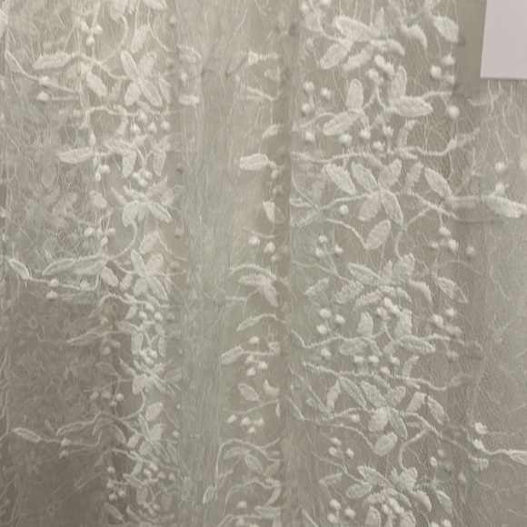 NWOT Sweetest Beloved White Mesh Embroidered Sleeveless Maxi Dress - Picture 7 of 9